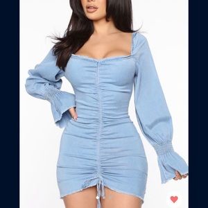 Fashion Nova denim mini dress